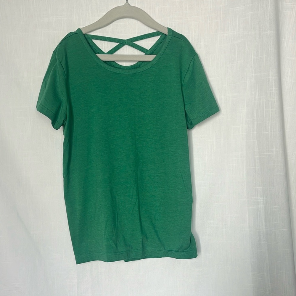 Old Navy Green Short Sleeve Girls Size 10-12 Shirt